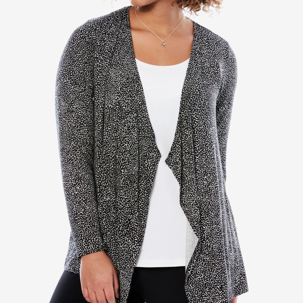 WOMAN WITHIN Draped cardigan, spandex 5X (38/40)